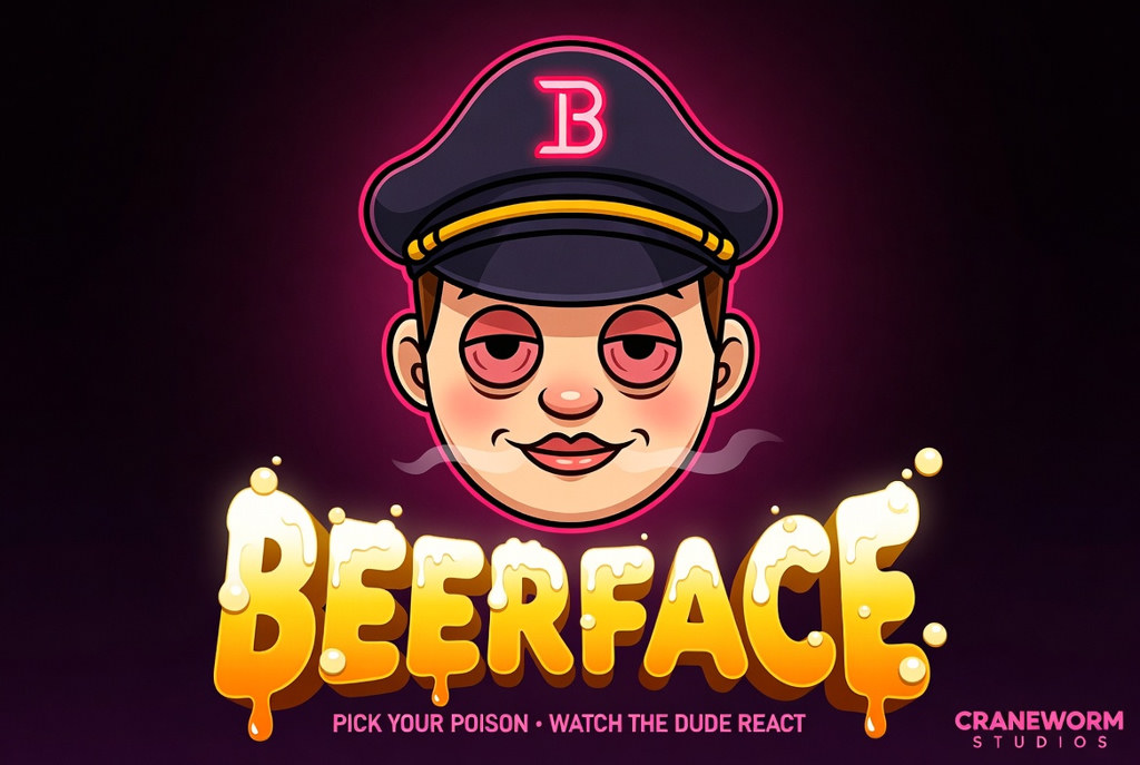 BEERFACE — pick your poison, watch the dude react